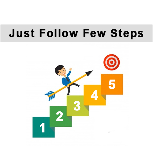 follow few steps